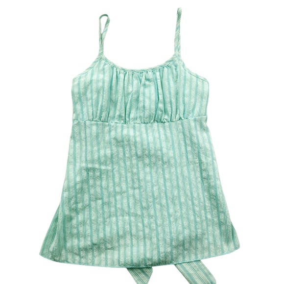 Y2k Poetry Brand Flowy Fairy Milkmaid Tie Waist Cami Sz L - Picture 2 of 5